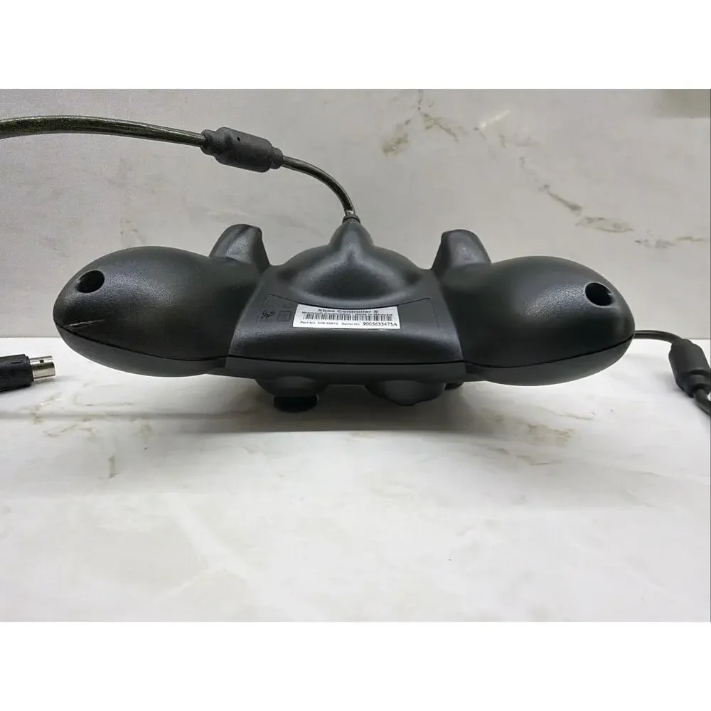 Original Xbox OEM S Type Black Controller with Breakaway Cable Cleaned & Tested